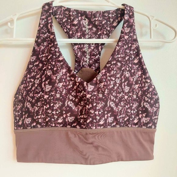 Sports bra with floral pattern - Picture 1 of 4